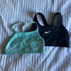 2 Nike athletic sports bras. Kids size large.